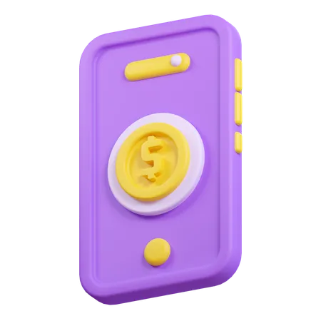 Dinero en línea  3D Icon