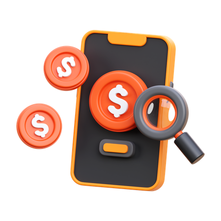 Dinero en línea  3D Icon