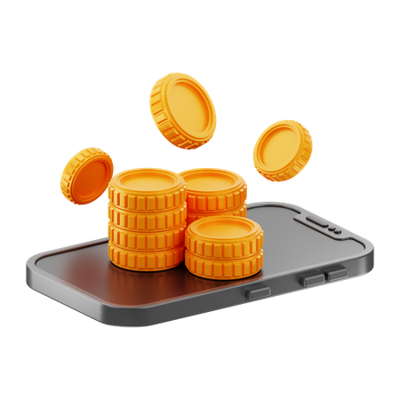 Dinero en línea  3D Icon