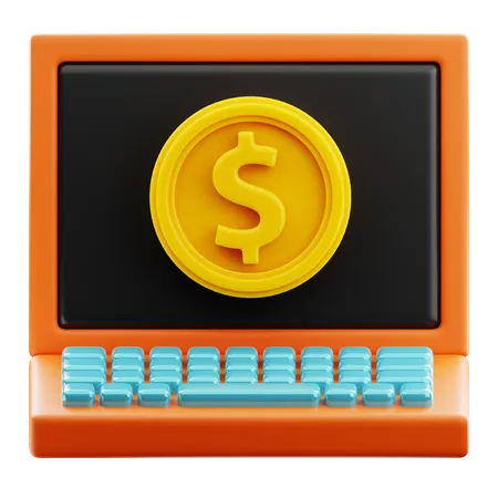 Dinero en línea  3D Icon