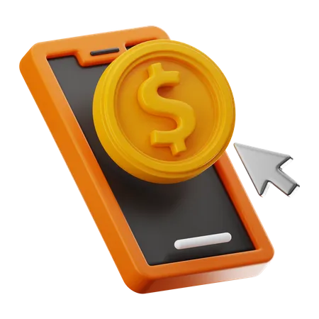 Dinero en línea  3D Icon