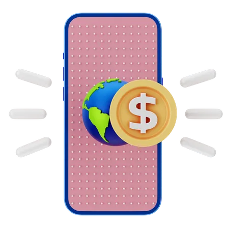 Dinero en línea  3D Icon