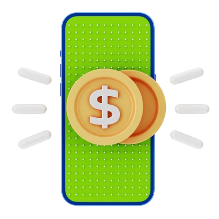 Dinero en línea  3D Icon