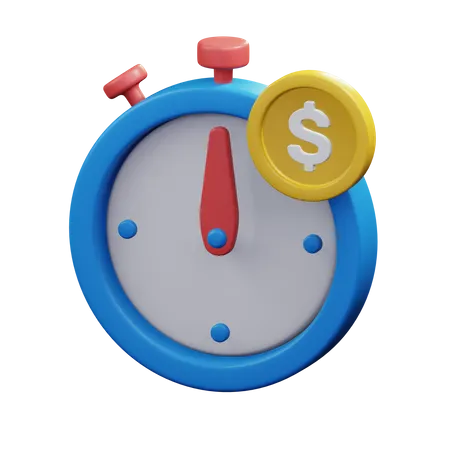 El dinero es tiempo  3D Icon