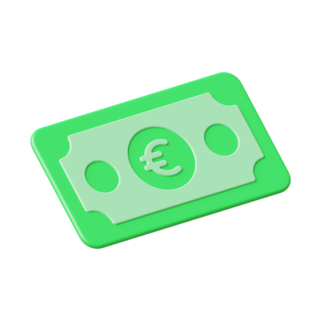 Dinero, euro  3D Icon