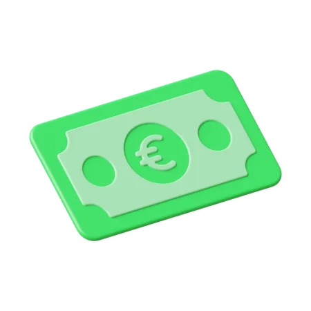 Dinero, euro  3D Icon