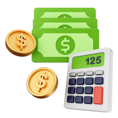 Finanzas del dinero  3D Icon