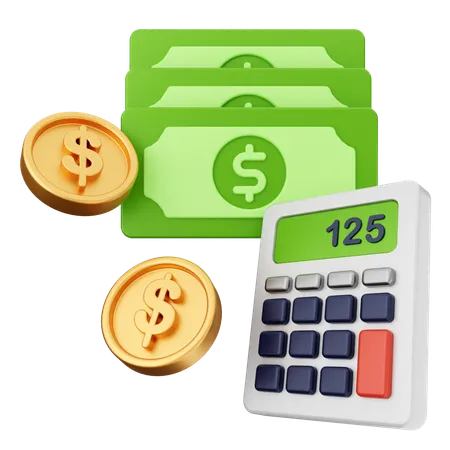 Finanzas del dinero  3D Icon