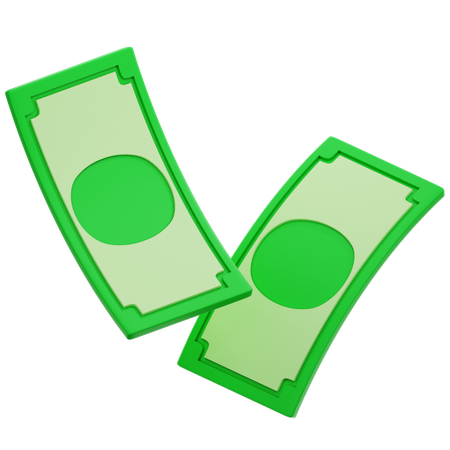 Dinero flotante  3D Icon