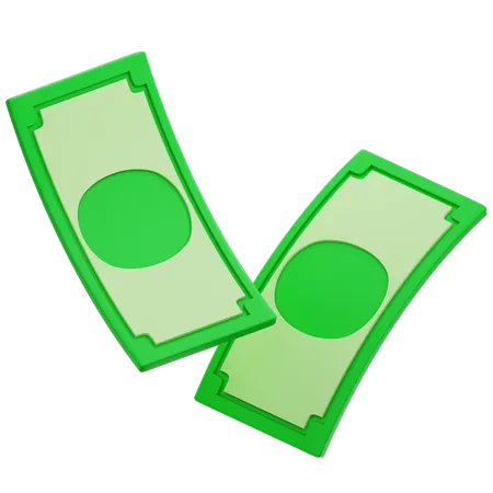 Dinero flotante  3D Icon