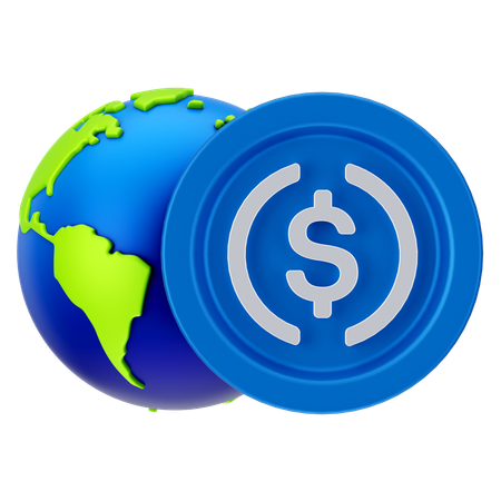 Dinero global  3D Icon