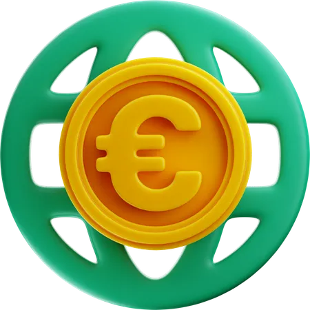 Dinero global  3D Icon