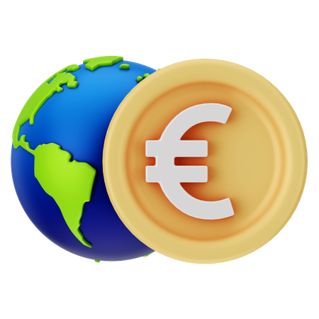 Dinero global  3D Icon