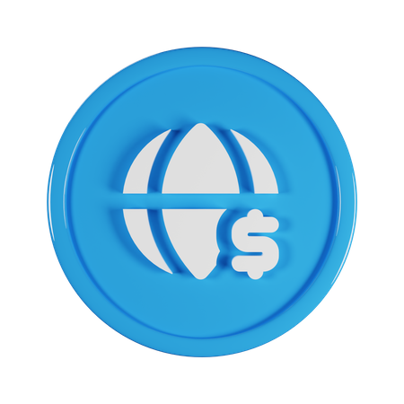 Dinero global  3D Icon