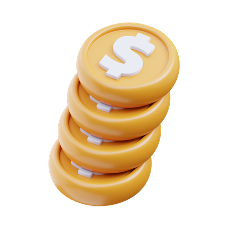 Moneda de dinero  3D Icon