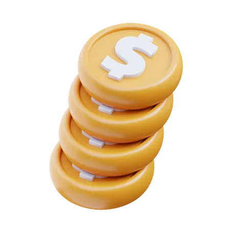 Moneda de dinero  3D Icon