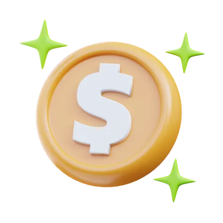 Moneda de dinero  3D Icon