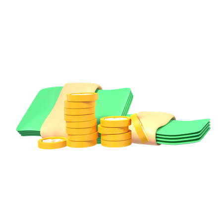 Moneda de dinero  3D Icon