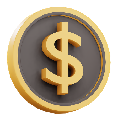 Moneda de dinero  3D Icon