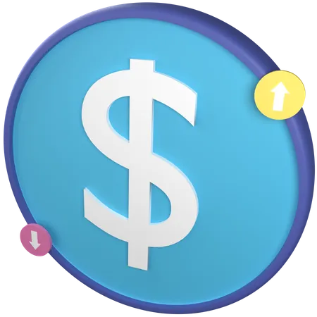 Moneda de dinero  3D Icon