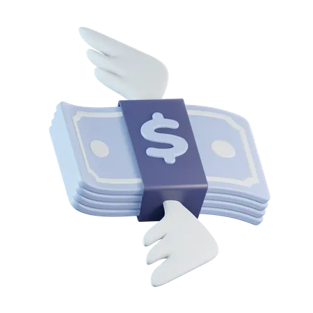 El dinero vuela  3D Icon