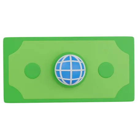 Dinero mundial  3D Icon