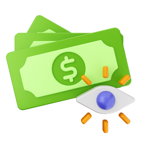 Ojo dinero  3D Icon