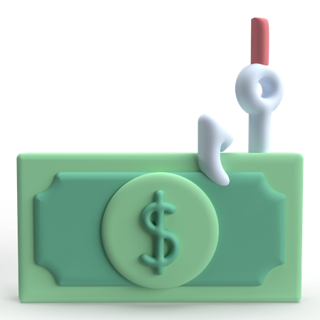 Phishing de dinero  3D Icon