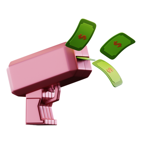 Pistola de dinero  3D Icon