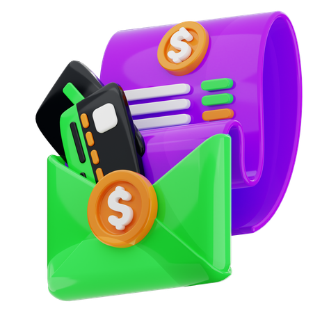 Dinero recibido  3D Icon