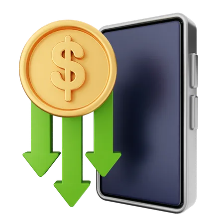 Recibir dinero  3D Icon