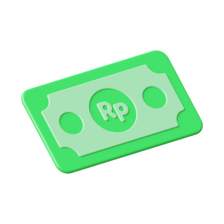 Dinero rupia  3D Icon