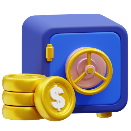 Dinero seguro  3D Icon