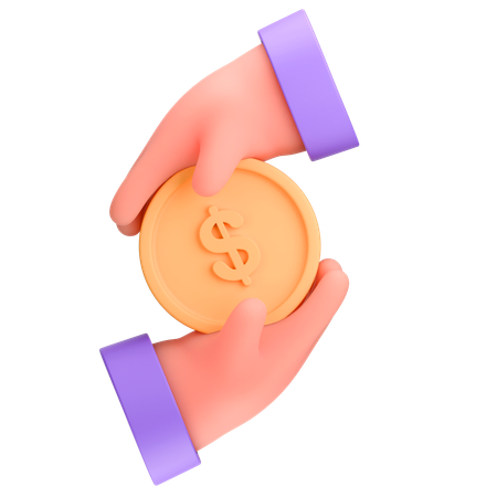 Dinero seguro  3D Icon