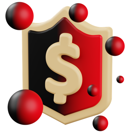 Dinero seguro  3D Icon