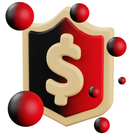 Dinero seguro  3D Icon