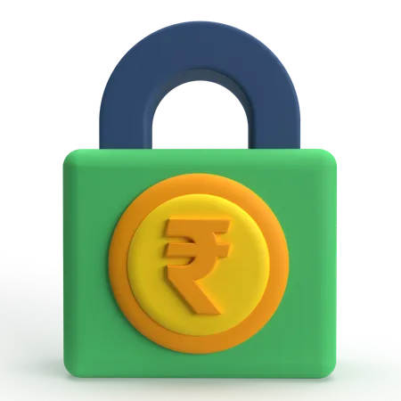 Dinero seguro  3D Icon