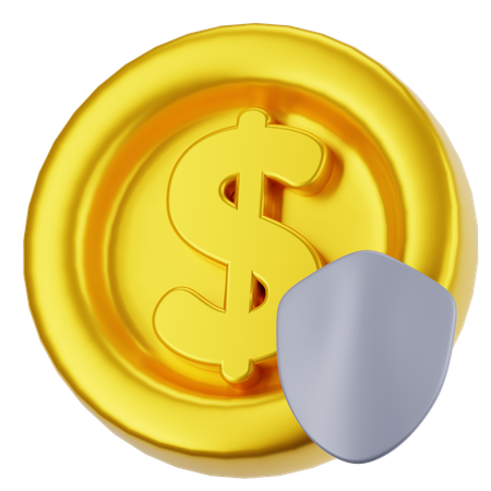 Dinero seguro  3D Icon