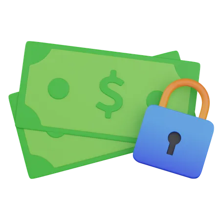 Dinero seguro  3D Icon