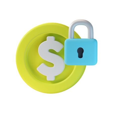 Dinero seguro  3D Icon