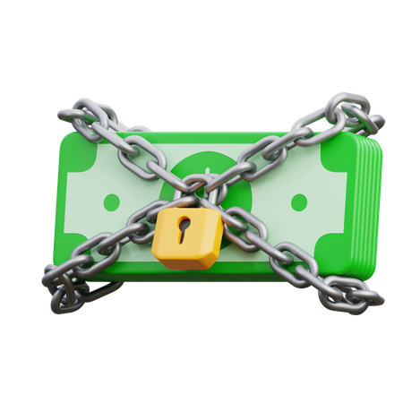 Dinero seguro  3D Icon