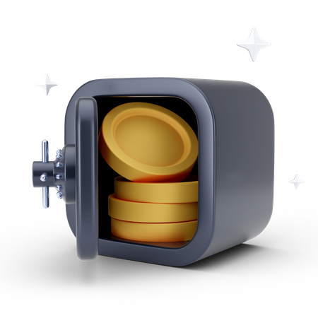 Dinero seguro  3D Icon