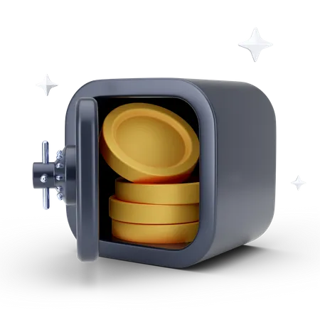 Dinero seguro  3D Icon