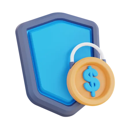 Dinero seguro  3D Icon