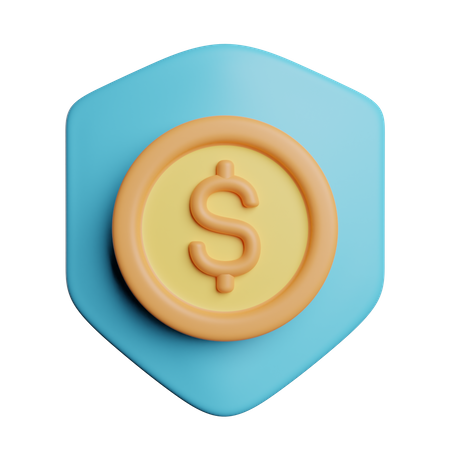 Dinero seguro  3D Icon