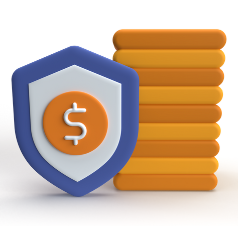 Dinero seguro  3D Icon