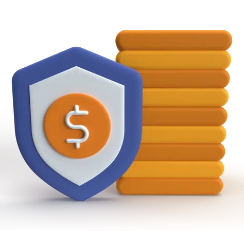 Dinero seguro  3D Icon