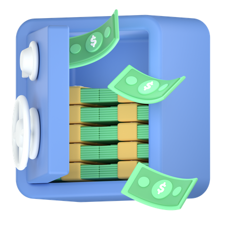 Dinero seguro  3D Icon