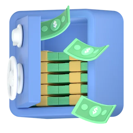 Dinero seguro  3D Icon