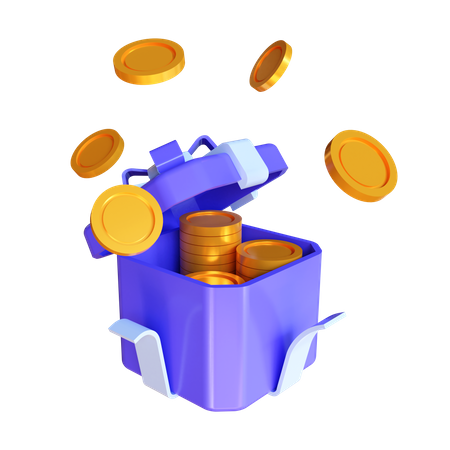 Sorpresa de dinero  3D Illustration